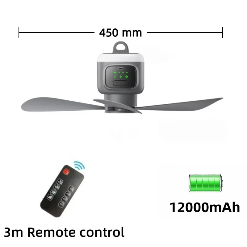 Ventilateur Plafond Compact Éclairage LED Silencieux