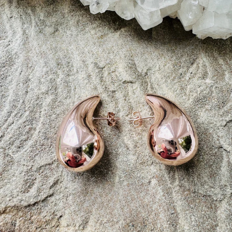 Boucles d'Oreilles Femmes Doré Élégantes en Goutte
