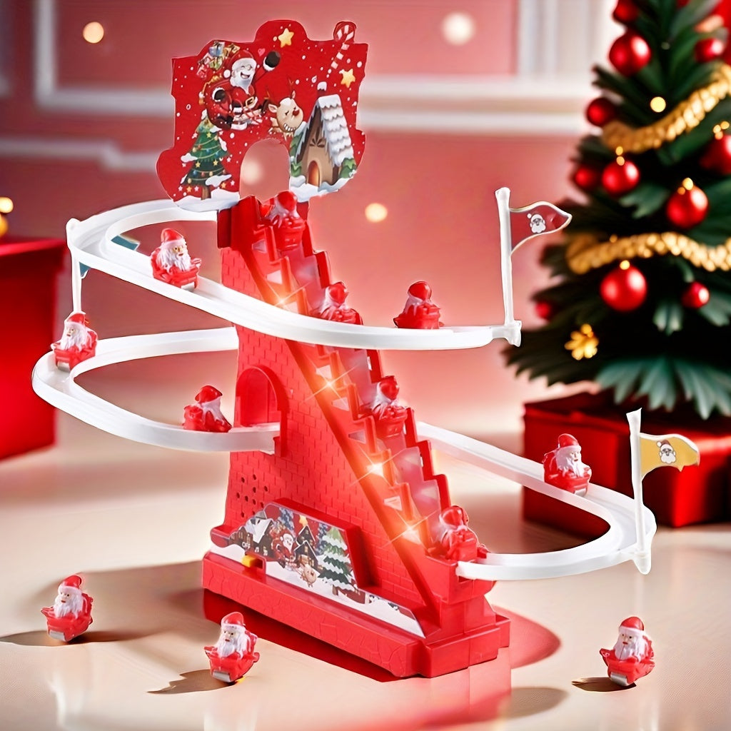 Figurines de Noël Animées, 3 Pères Noël Joyeux - BlxckFR
