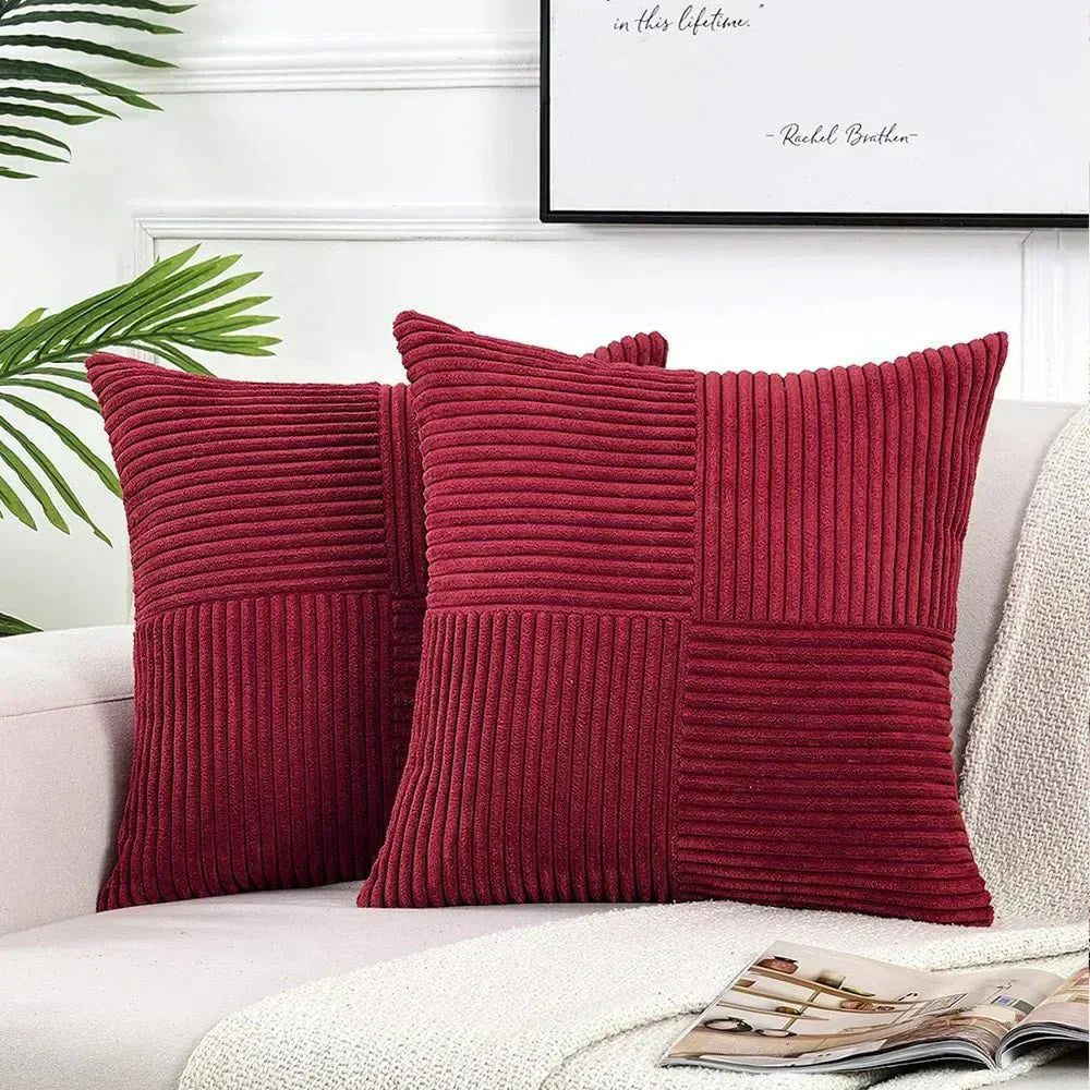Housses de Coussin en Velours Doux Élégant
