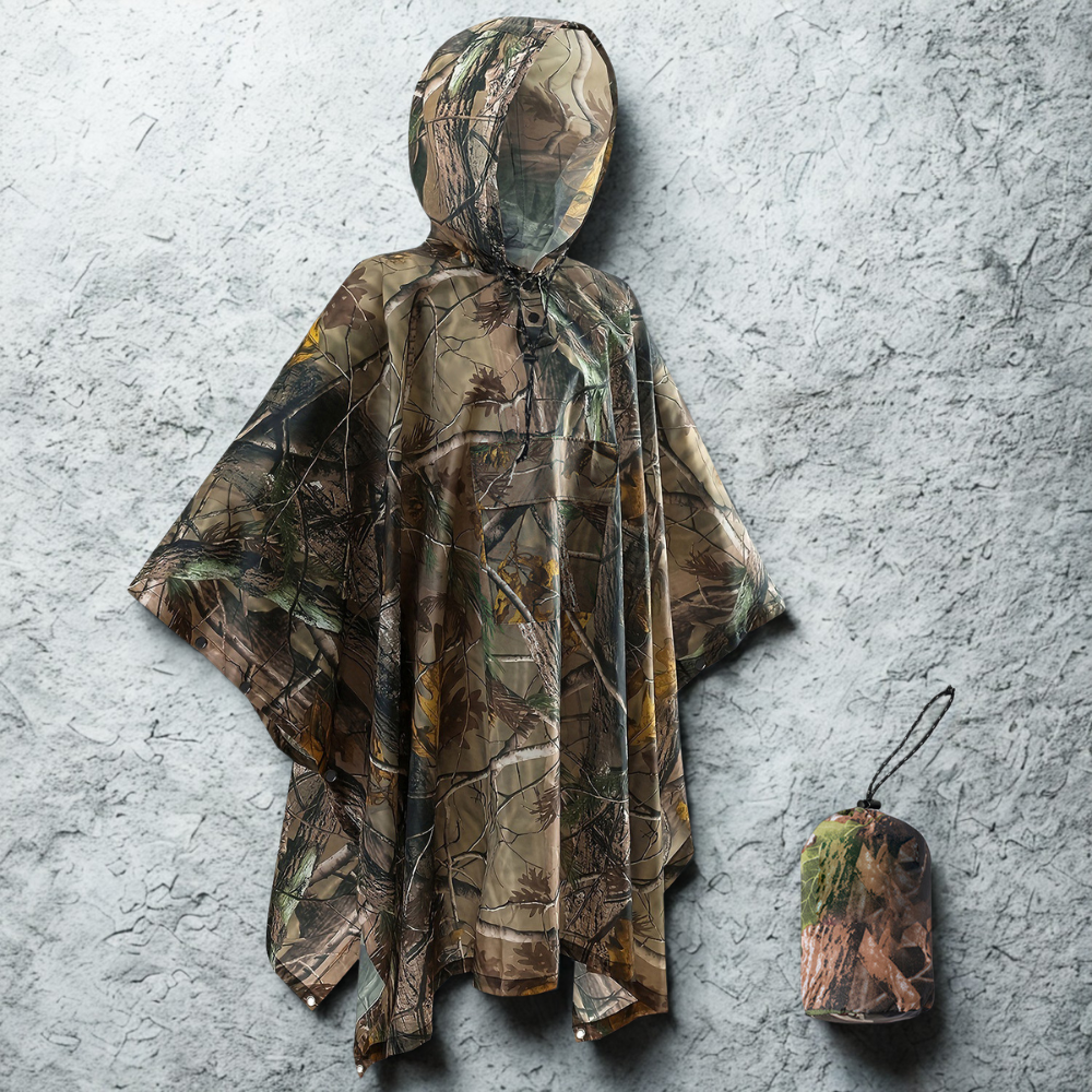 Cape de Pluie Imperméable Camouflage Chasse