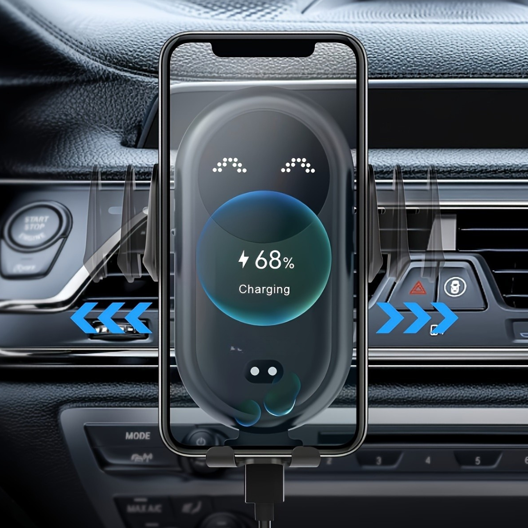 Support Téléphone Voiture Charge Sans Fil