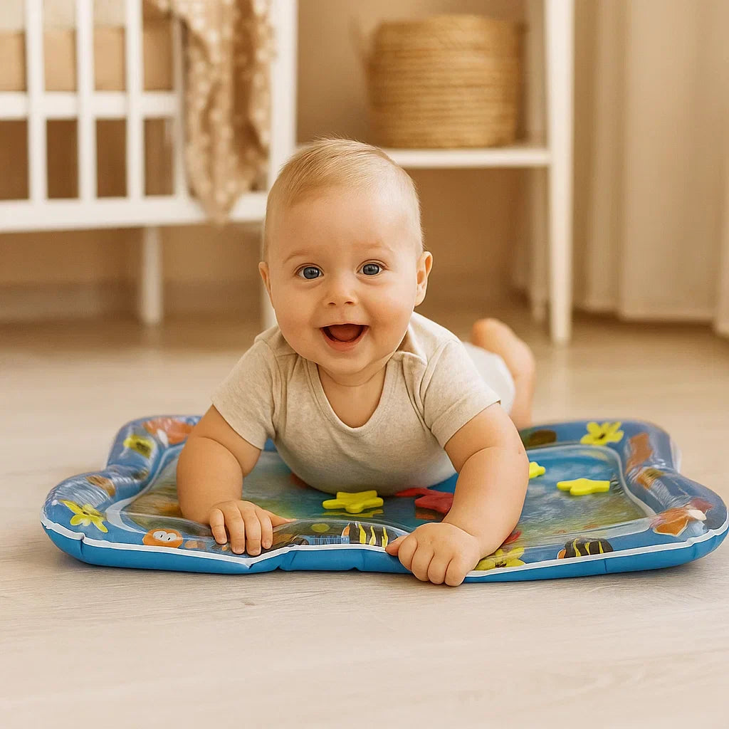 Tapis d'Eau pour Bébé avec Jouets Marine - BlxckFR