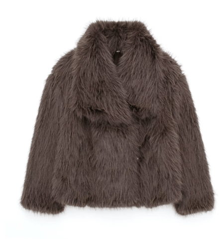 Manteau Fourrure Luxe Hiver