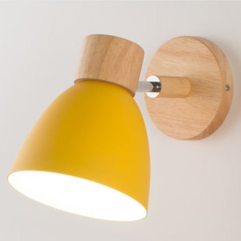 Lampe Murale Bois Métal Élégante