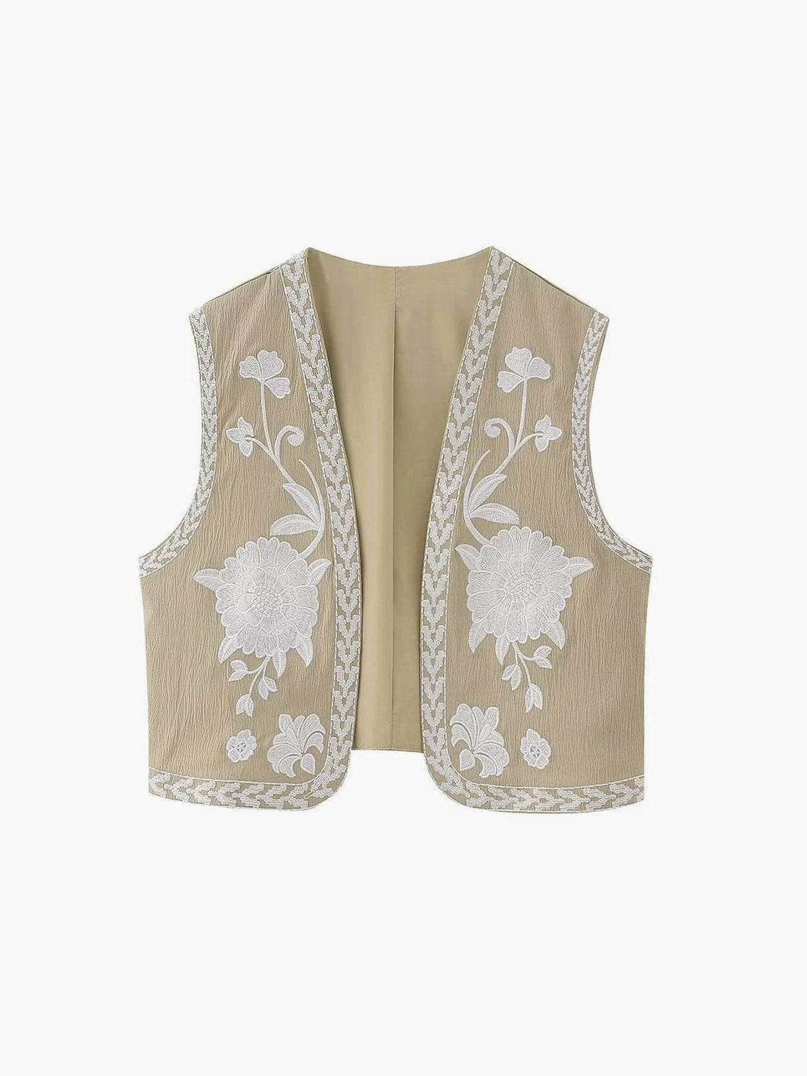 Gilet Floral Élégant Chic Boho