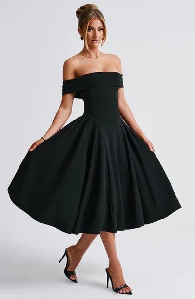 Robe Soirée Chic à Épaules Décolletées