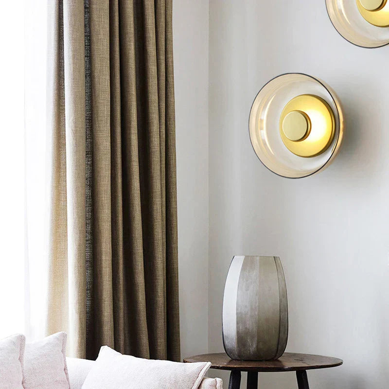 Lampe Murale Élégante – Déco Scandinave en Verre et Pierre