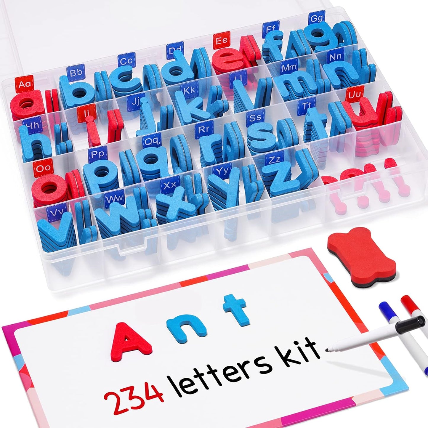 Kit d'Alphabet Magnétique Amusant - 234 Lettres Éducatives - BlxckFR