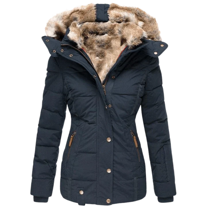 Manteau épais à capuche chaud hivernal