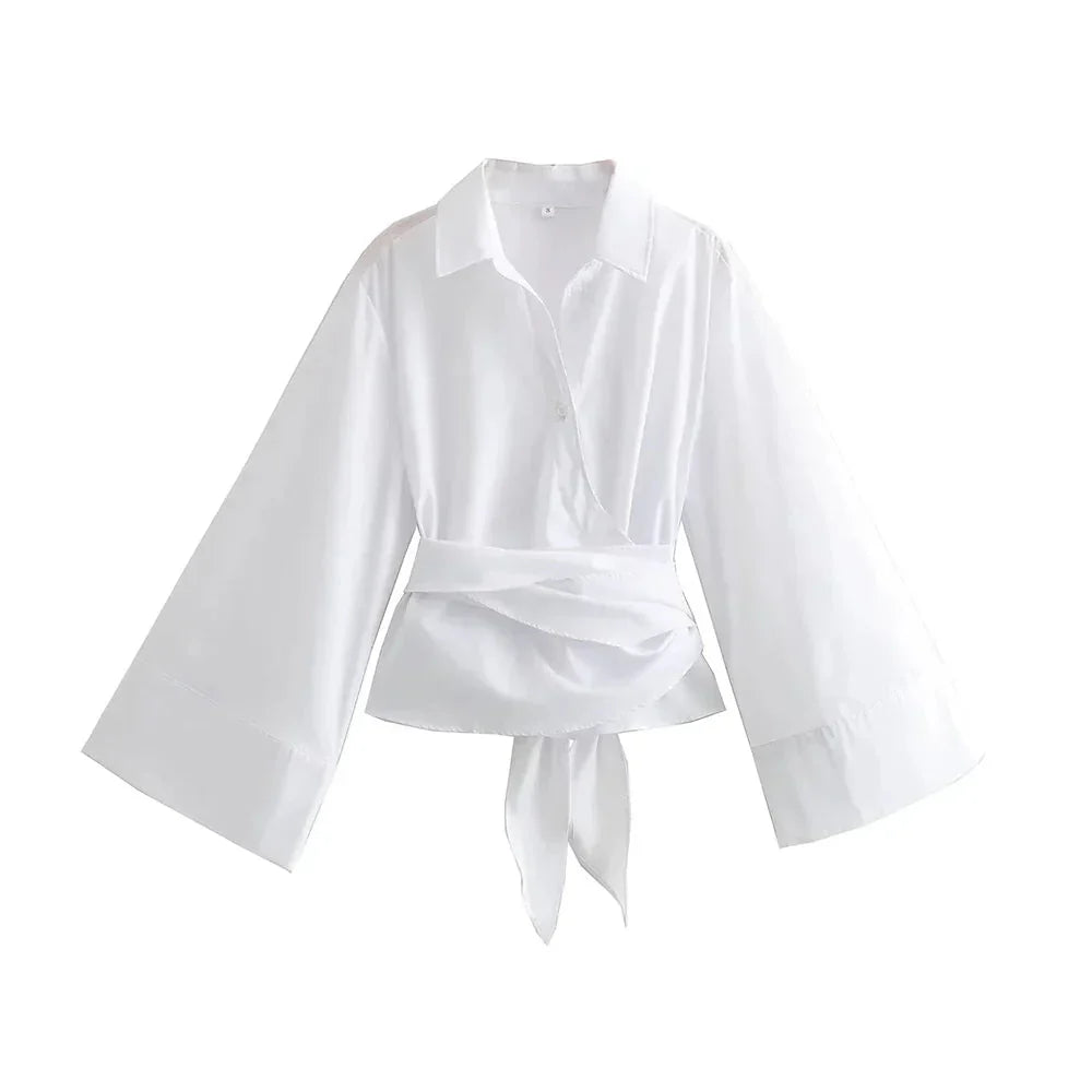 Blouse Kimono Féminine en Soie Douce