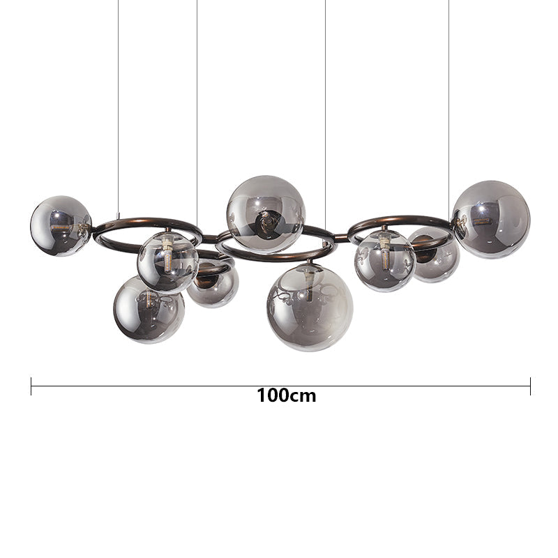 Luminaire LED Suspendu 3 Bras - Lampe Salon Élégant Réglable