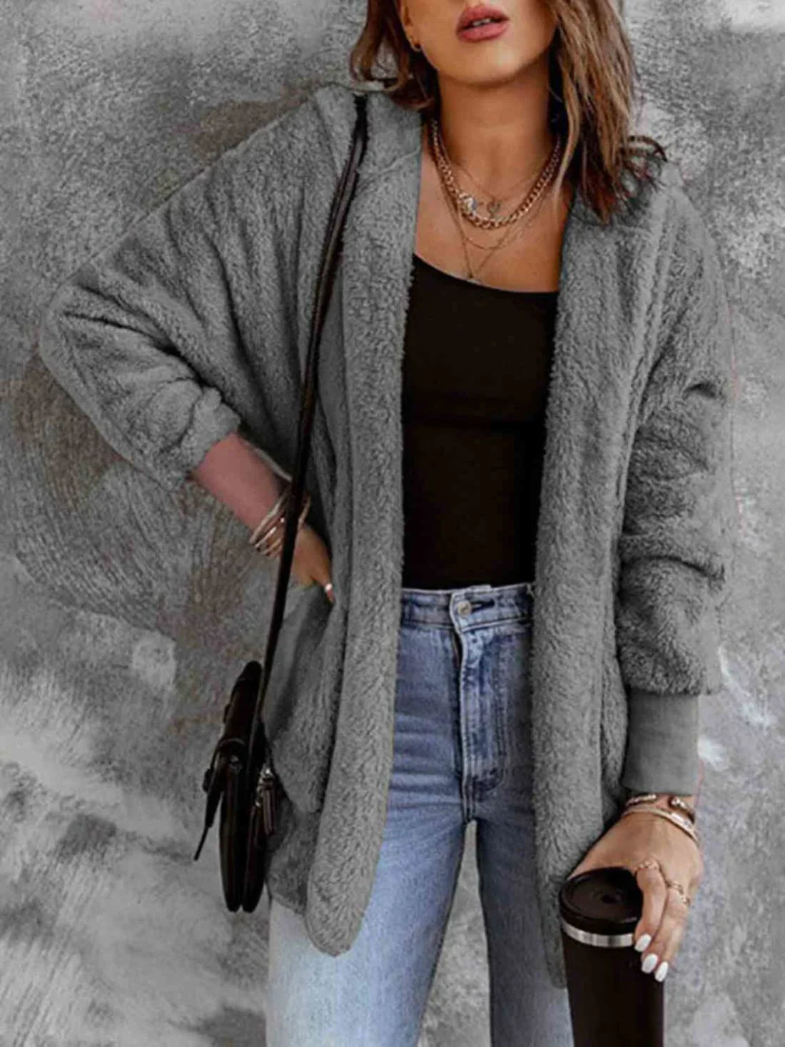 Manteau hivernal féminin douillet et chic