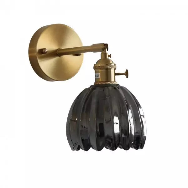 Lampe Murale Décorative en Verre Fleuri Chic