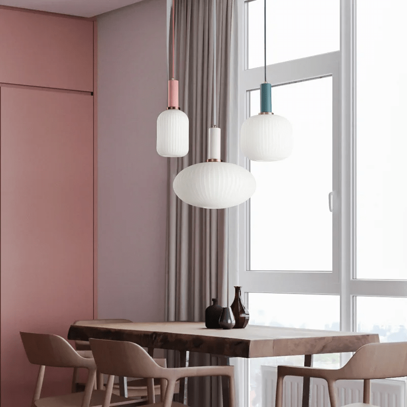 Lampe Suspendue en Verre Chic