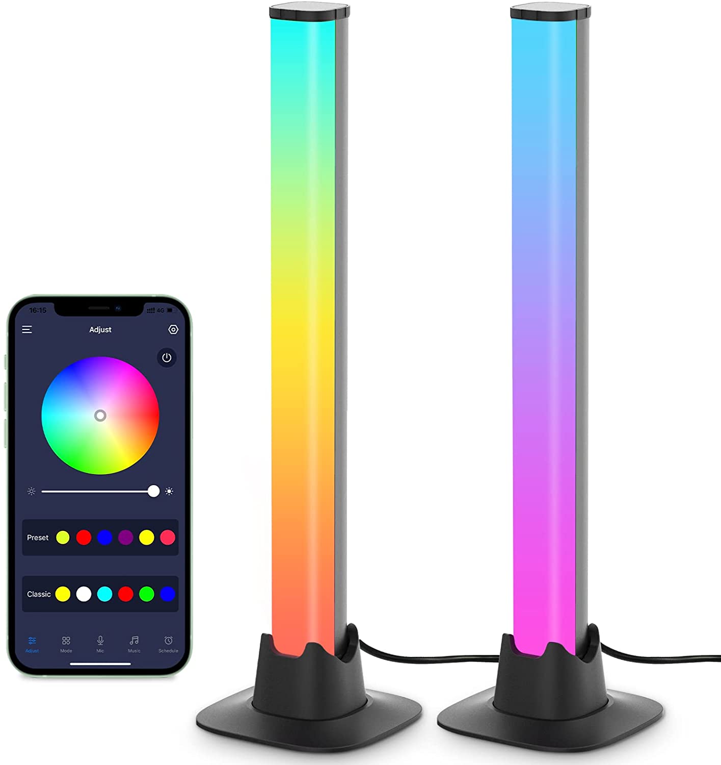 Barres LED Musique Synchro Lumineuse - BlxckFR