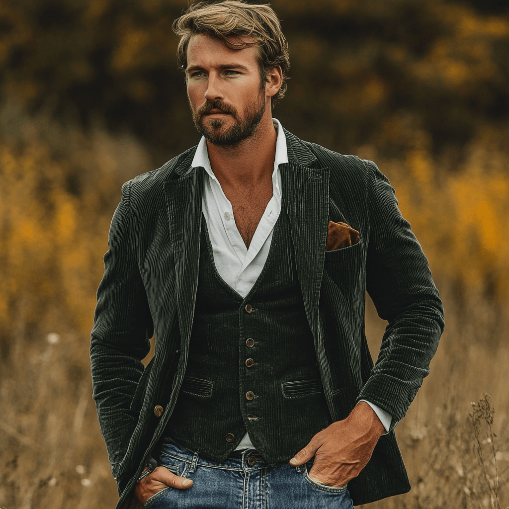 Costume Homme Élégant et Douillet