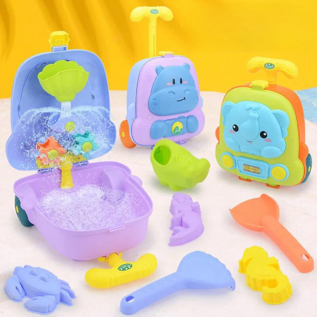 Jeu de Plage pour Enfants avec Charriot