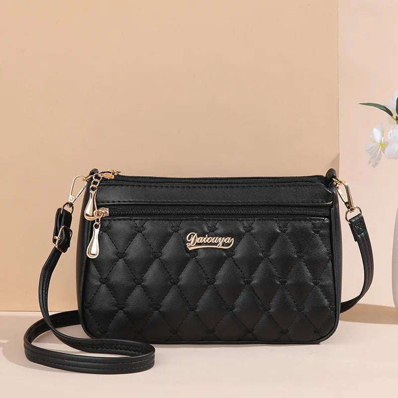Sac à bandoulière Femme en Cuir PU Brodé Style Classique