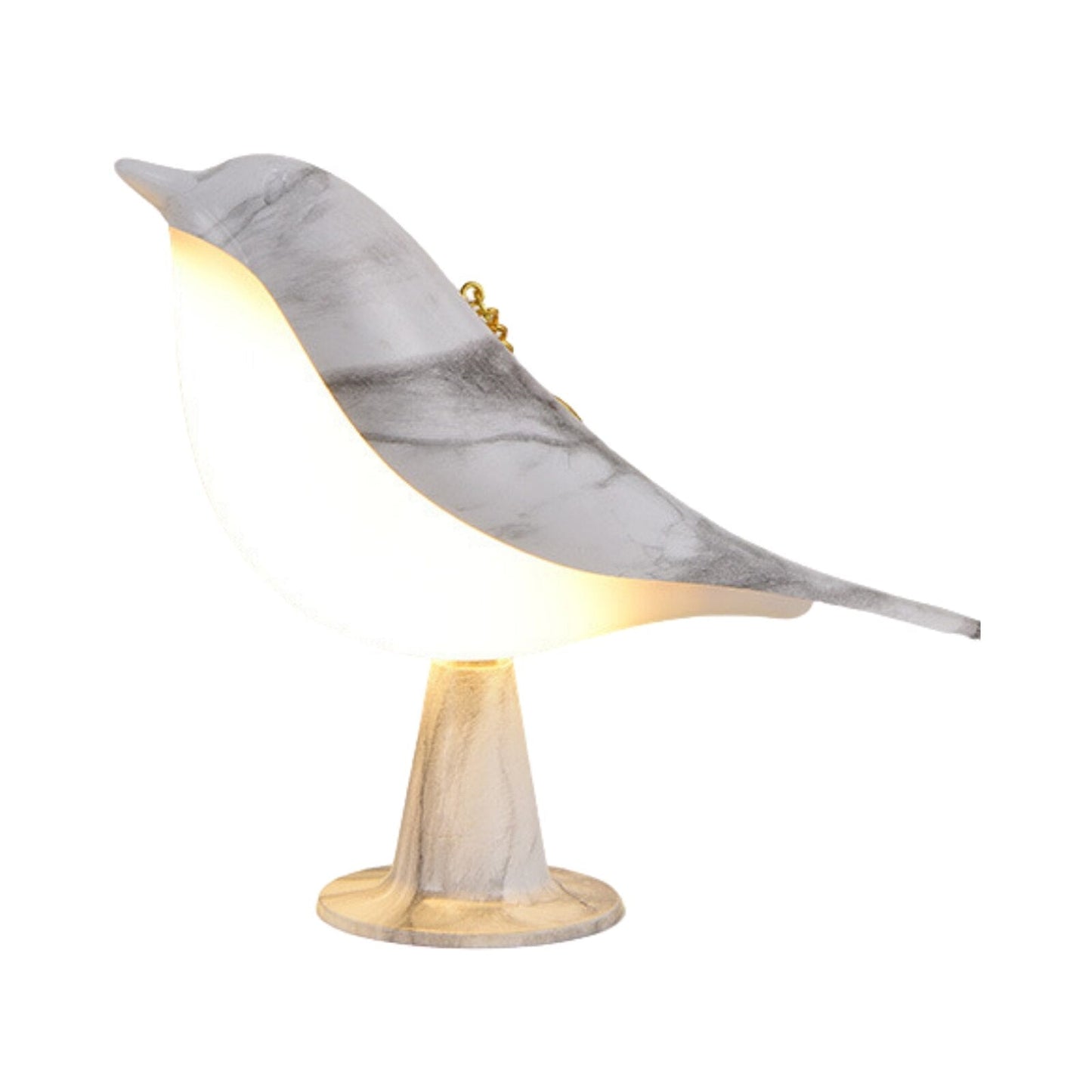 Lampe de Table Oiseau en Bois LED Chaleureuse