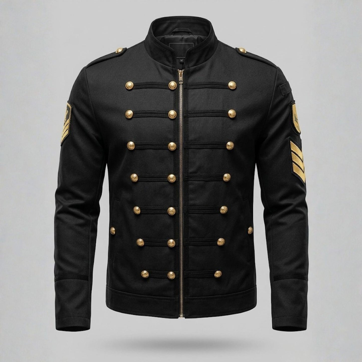Veste Homme Col Montant Coupe Ajustée Moderne