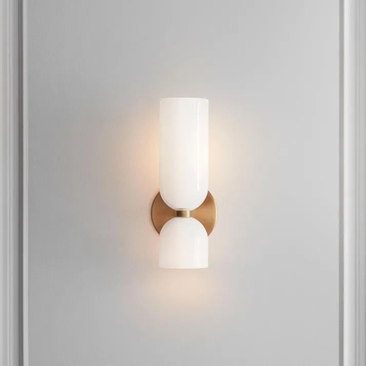 Lampe Murale LED Double Élégante en Verre
