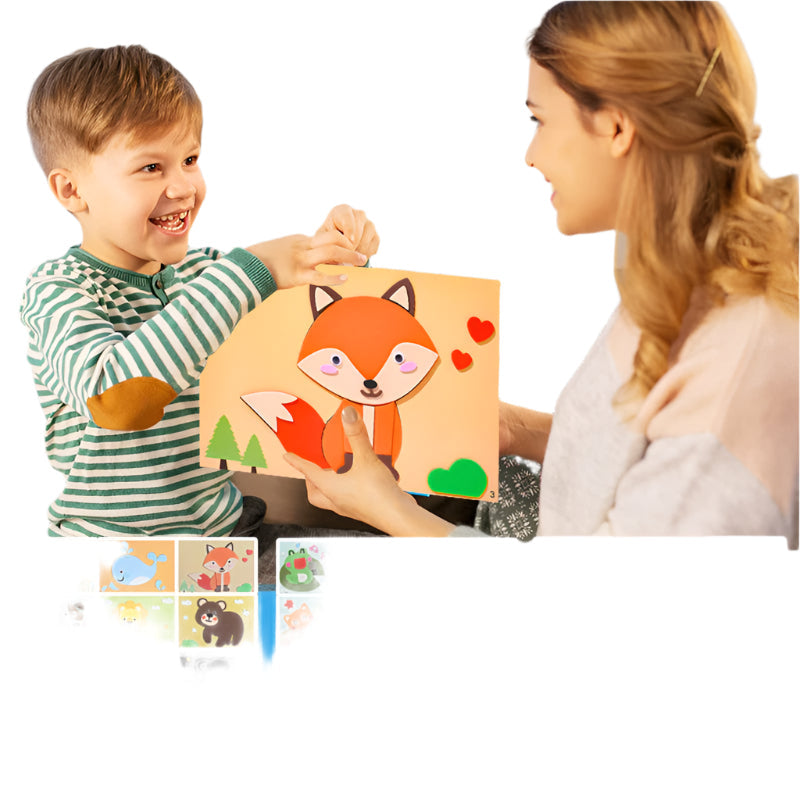 Kit Créatif 3D - Crée tes Propres Autocollants Animaux - BlxckFR