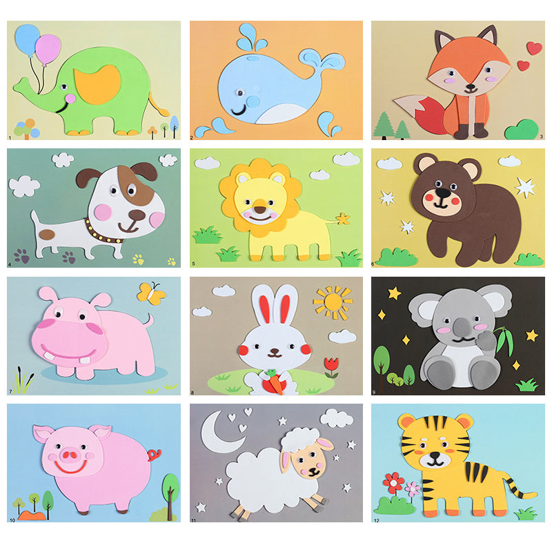 Kit Créatif 3D - Crée tes Propres Autocollants Animaux