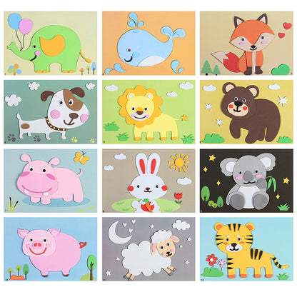Kit Créatif 3D - Crée tes Propres Autocollants Animaux