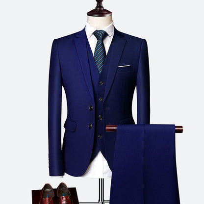 Costume Slim 3 Pièces Élégant pour Homme