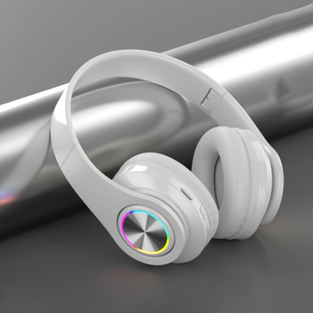 Casque Audio Sans Fil avec Éclairage LED