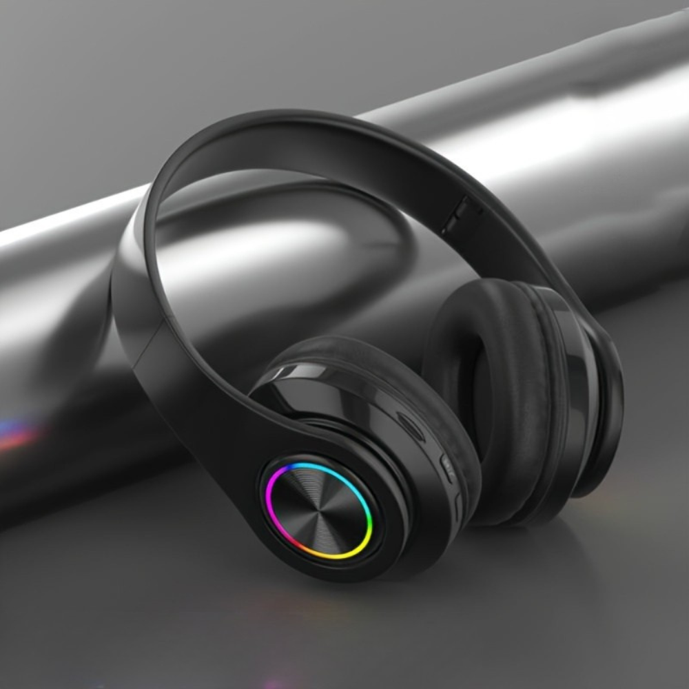 Casque Audio Sans Fil avec Éclairage LED