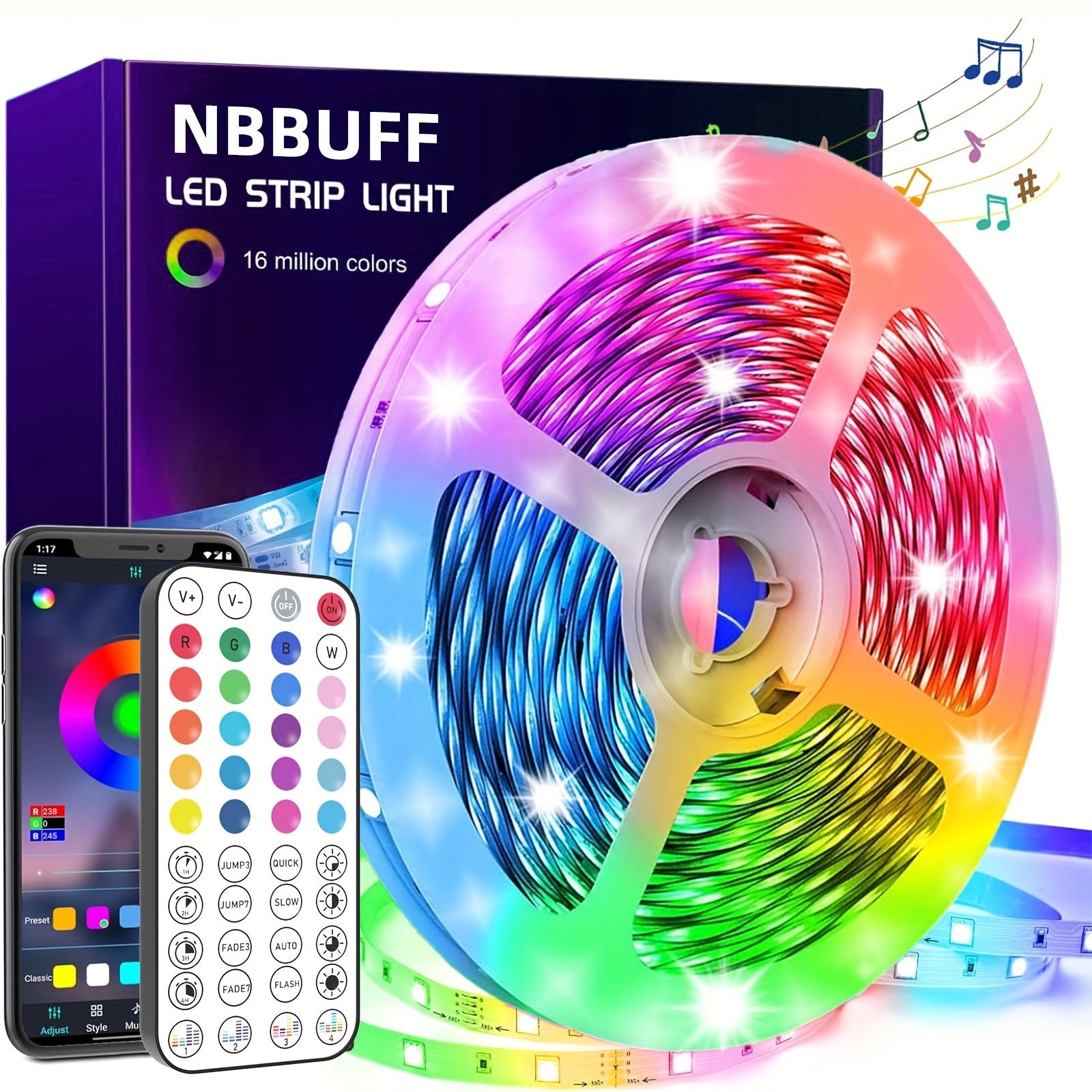 Lampe LED Musicale à Changement de Couleur - BlxckFR