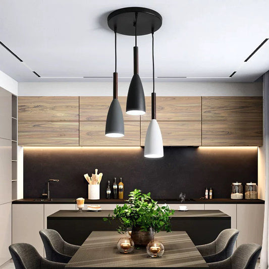 Lampe Suspendue Élégante 3 Bras – Aluminium Brillant avec Câble Réglable - Foivo