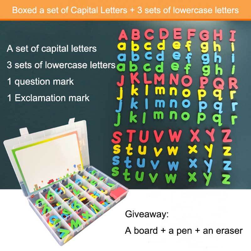 Lettres Magnétiques Éducatives - Jeu d'Alphabets Double Face