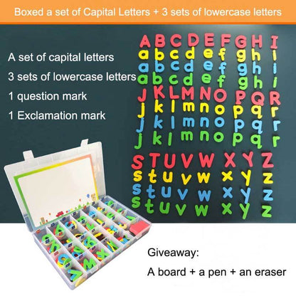 Lettres Magnétiques Éducatives - Jeu d'Alphabets Double Face