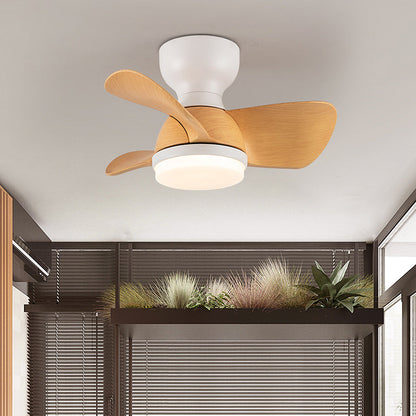 Ventilateur Plafond Design Bois avec Éclairage LED