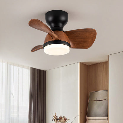 Ventilateur Plafond Design Bois avec Éclairage LED - Foivo
