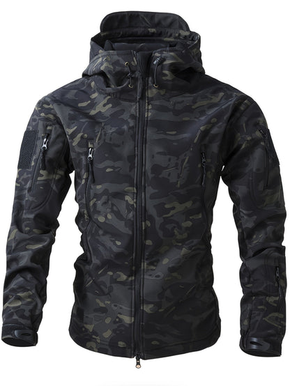 Veste à capuche zippée casual homme