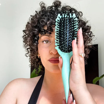 Brosse Défrisante Anti-Frisure pour Cheveux Bouclés - BlxckFR