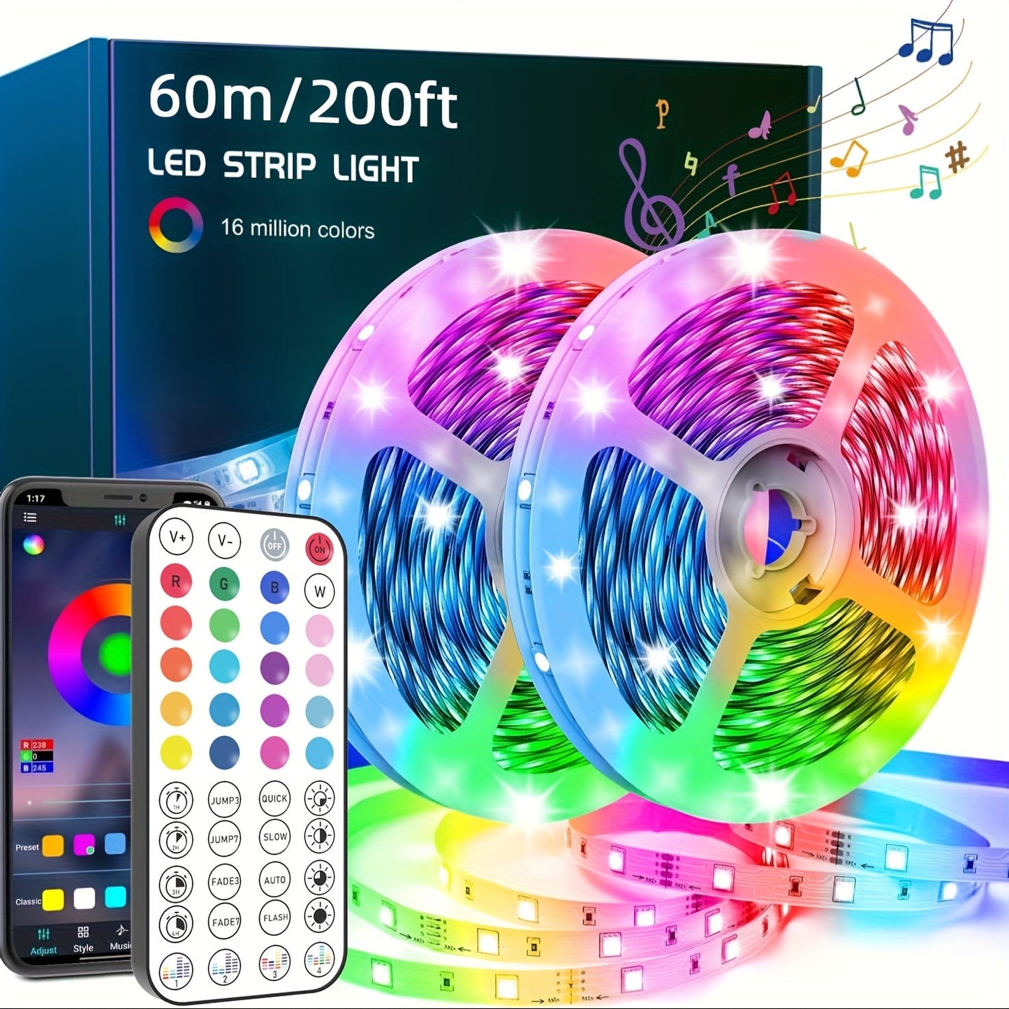 Lampe LED Musicale à Changement de Couleur