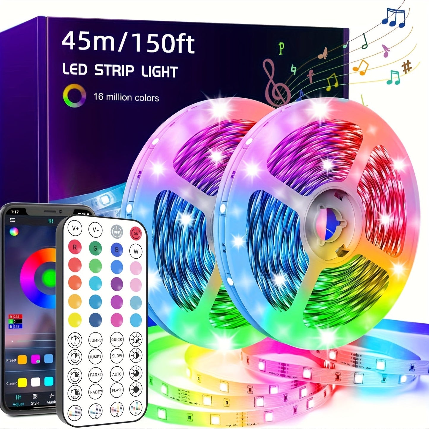 Lampe LED Musicale à Changement de Couleur