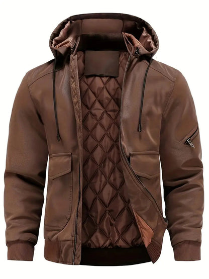 Veste cuir synthétique homme tendance