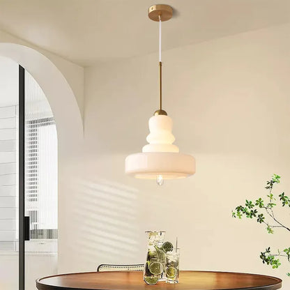 Lampe Suspendue Design Rétro en Verre - Élégante avec Accents Métal
