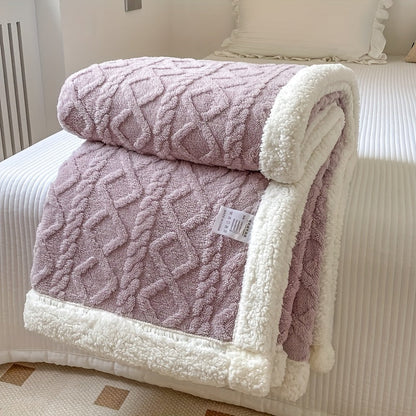Plaid Fleece Douillet Réversible pour Toute la Famille