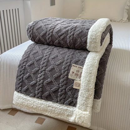 Plaid Fleece Douillet Réversible pour Toute la Famille
