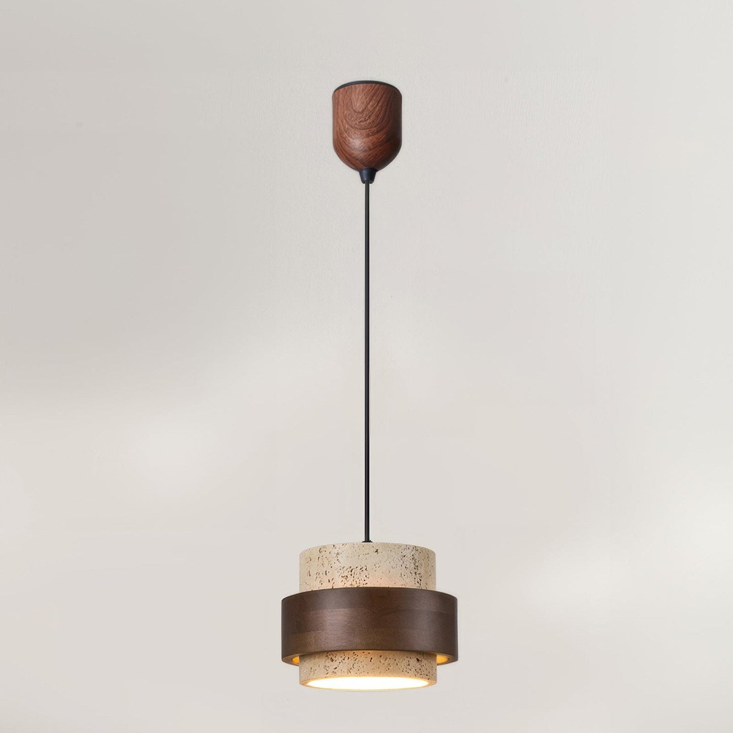 Lampe de Chevet Chaleureuse en Bois et Pierre