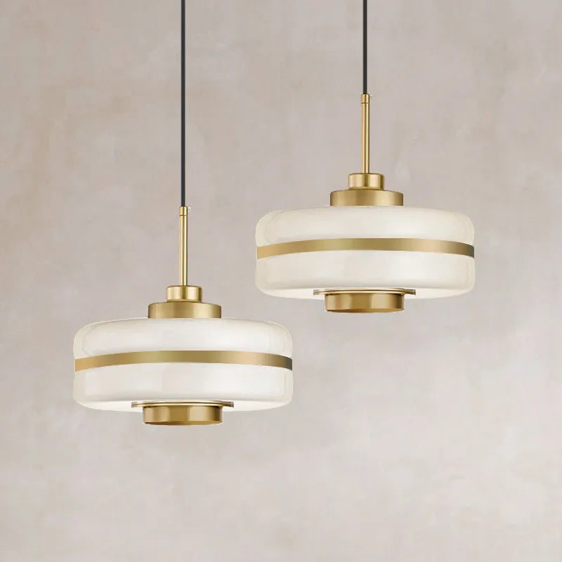 Lampe Suspendue Design Élégant Verre Métal - Foivo