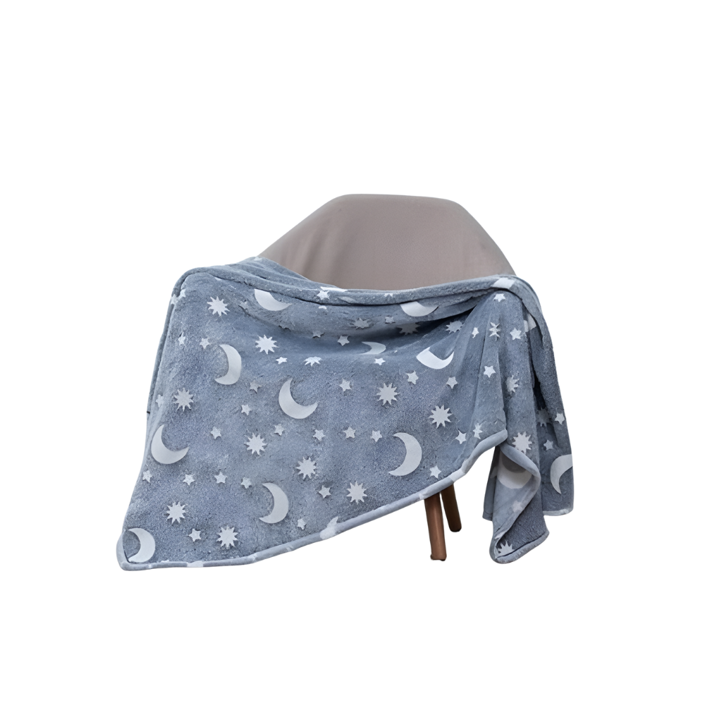 Plaid Douillet Étoiles Brillantes pour Lit - BlxckFR