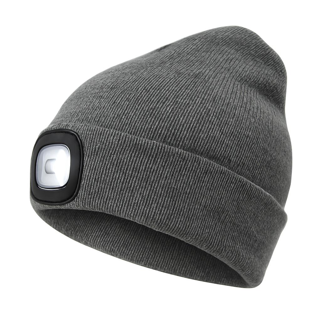 Bonnet Lumineux avec Lampe Frontale Réchargeable